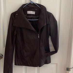 T Tahari leather jacket
